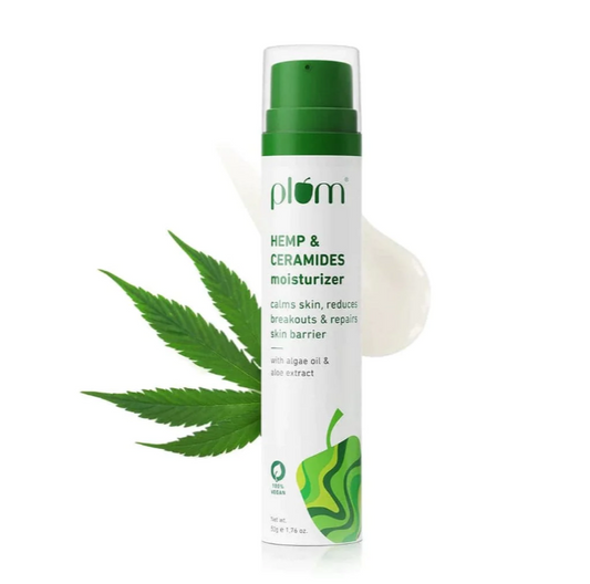 Hemp & Ceramides Moisturizer  |  With Algae Oil & Aloe Extracts  |  All Skin Types  |  100% Vegan