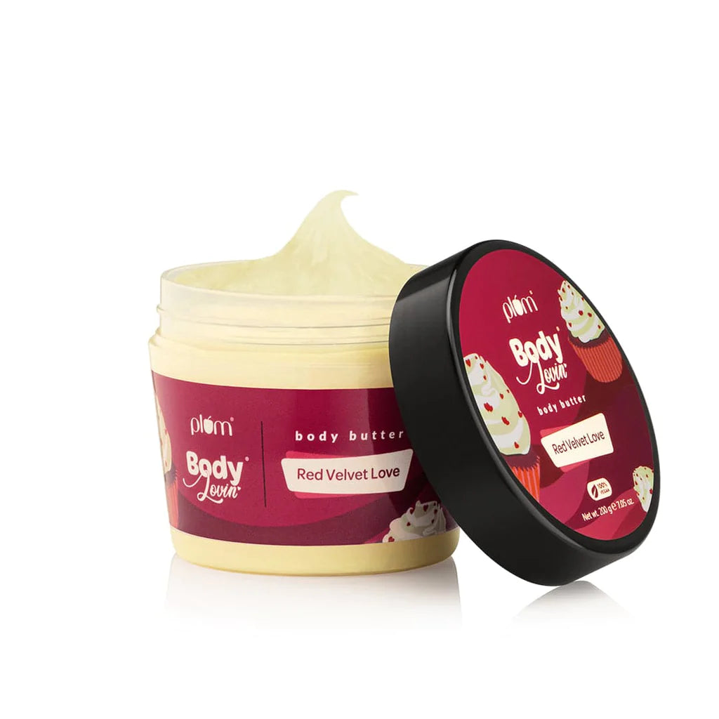 Plum BodyLovin' Red Velvet Love Body Butter Deeply Moisturizes  |  Non-Sticky Available in: 200g