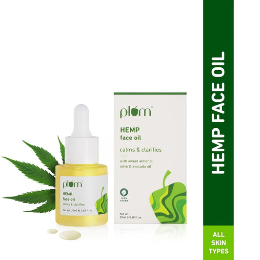 Hemp Face Oil |  For Calming & Clarifying Acne-Prone Skin   |   For All Skin Types  | For All Seasons  |  100% Vegan